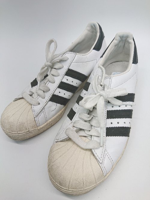 ◇ adidas アディダス Originals SUPERSTAR 80s?G61070 スニーカー シューズ サイズ23.5cm ホワイト ブラック レディース P_画像1