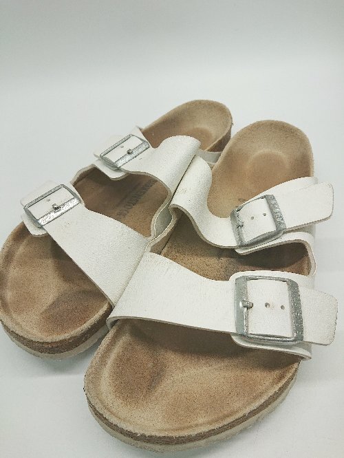 ◇ BIRKENSTOCK ビルケンシュトック アリゾナ シンプル 定番 サンダル サイズ27.0cm ホワイト メンズ P_画像1