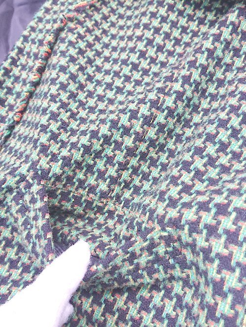 ◇ PUNYUS プニュズ ノーカラー フロントフック 長袖 コート サイズ3 グリーン系 レディース P_画像5