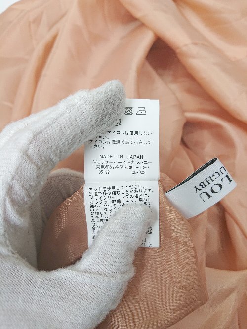 ◇ ◎ Loulou?Willoughby ルルウィルビー 花柄 レース 七分袖 ロング ワンピース サイズ2 オレンジ系 レディース P_画像5