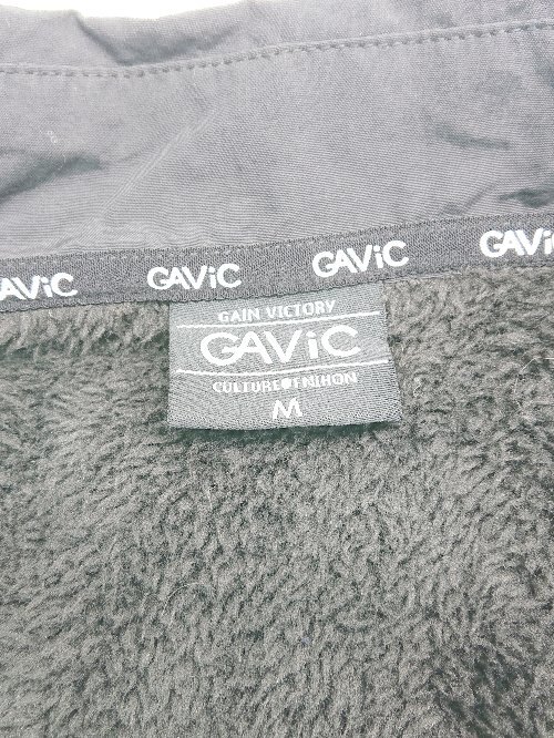 ◇ GAViC ガビック ブランドロゴ シンプル 裏地ボア 長袖 ジャケット サイズM ブラック メンズ P_画像3