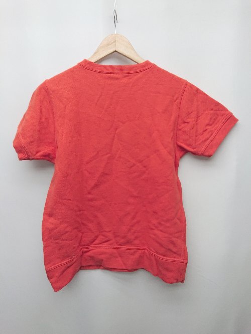* CHUMS Chums большой Logo вырез лодочкой рубашка с коротким рукавом cut and sewn размер L orange серия женский P