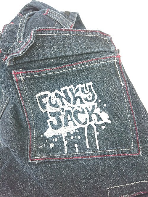 ◇ ?FUNKY JACK キッズ 子供服 ロゴプリント カジュアル デニム ジーンズ パンツ サイズ150 ブルー系 メンズ P_画像5