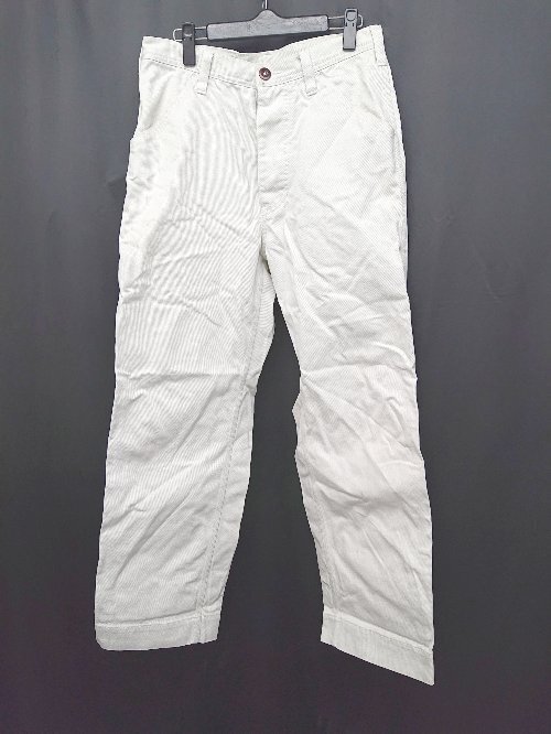 * MARGARET HOWELL Margaret Howell cotton 100% plain thick pants size S white men's P