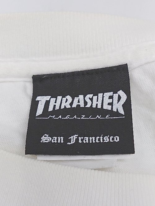 ◇ THRASHER スラッシャー プリント エジプト 半袖 Tシャツ カットソー サイズXL ホワイト イエロー ブルー メンズ P_画像3