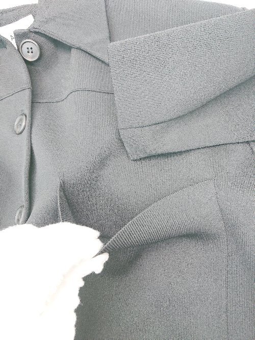 ◇ ADAM ET ROPE' アダムエロペ シンプル オーバーサイズ 長袖 ジャケット サイズF ブラック レディース P_画像5