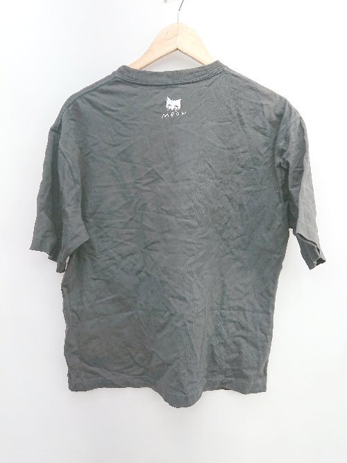 ◇ C'MON DAME DAME MONSTER ネコ プリント カジュアル 半袖 Tシャツ カットソー サイズL ブラック レディース P_画像2