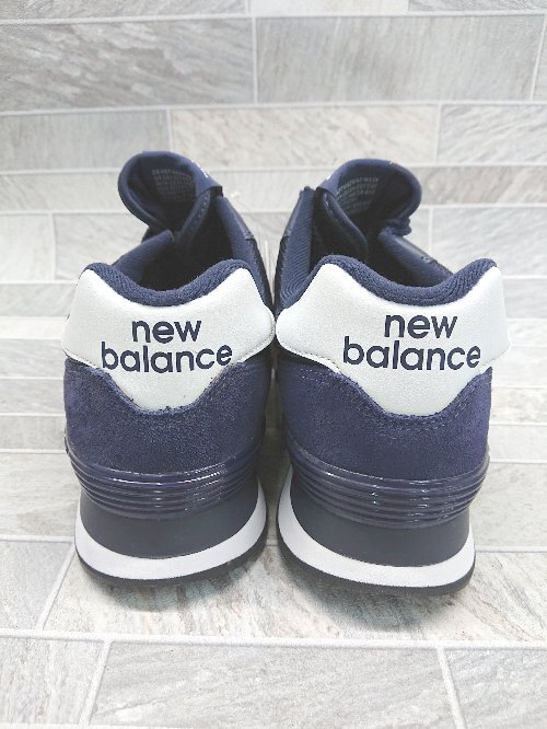 ◇ ◎ ●美品● new balance ニューバランス ML574EN2 スニーカー シューズ サイズ27.5cm ネイビー メンズ P_画像3