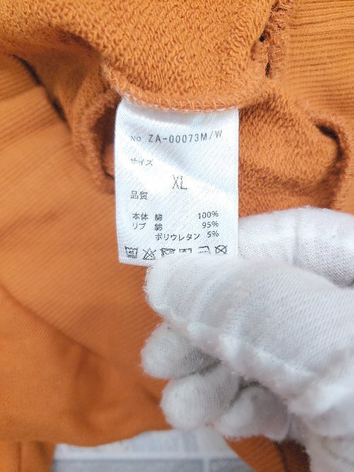 ◇ antiqua アンティカ コットン100% 無地 長袖 トレーナー サイズXL オレンジ レディース P_画像4