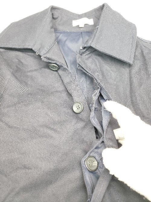 ◇ improves インプローブス 無地 ロング ステンカラー 長袖 コート サイズS ネイビー メンズ P_画像5