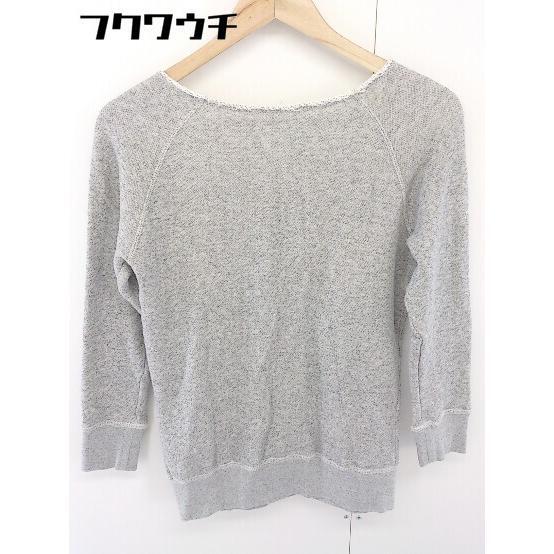◇ JOURNAL STANDARD relume カットオフ 長袖 トレーナー サイズF グレー アイボリー レディース