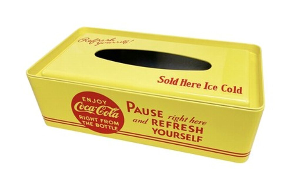  Coca Cola COKE Coca-Cola Coca * Cola tissue case (Enjoy) PJ-TC04 yellow Cola miscellaneous goods american miscellaneous goods 