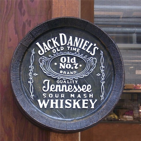 ジャックダニエルJackDaniels 樽底壁掛け看板 JACK DANIELS 　アメリカン雑貨 ガレージ雑貨 バー用品　リカー 酒_画像1