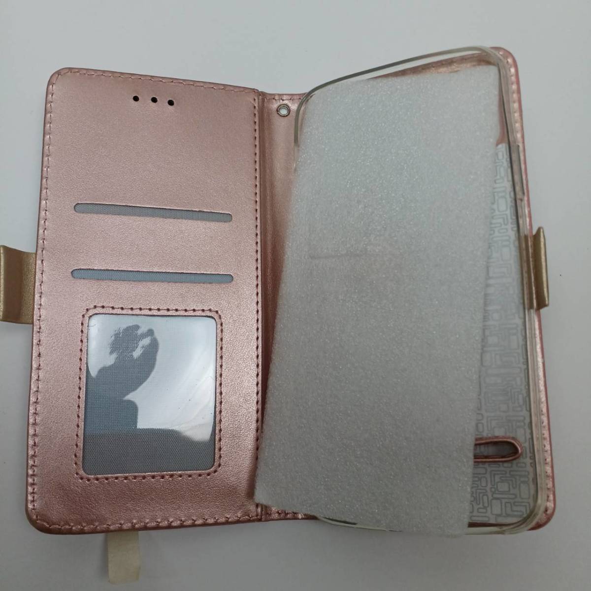 iPhone 11 Pro Max ケース ピンク 手帳型 小銭入れ ウォレット カード入れ ストラップ付 カバー スマホケースの画像7