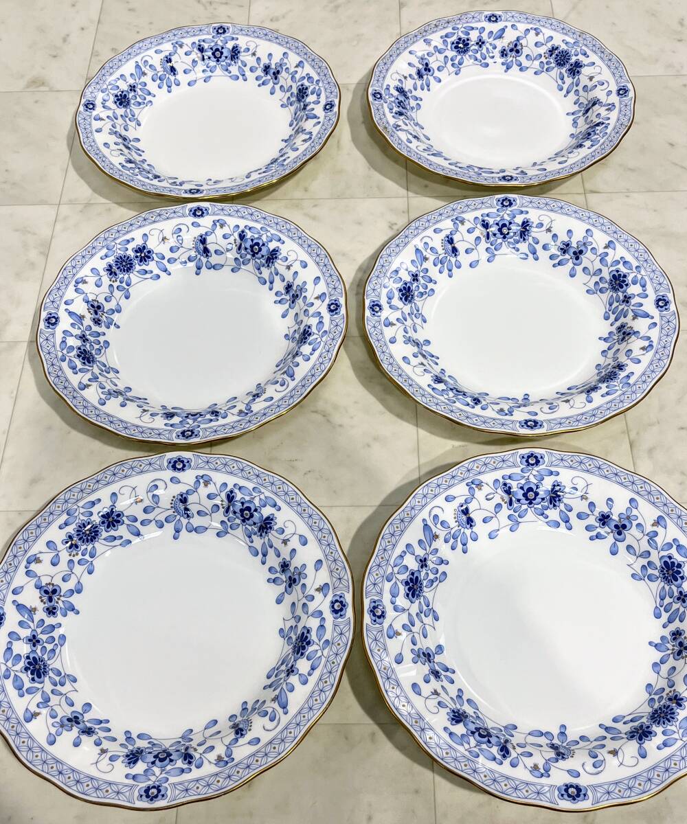 蘇さ(HY602) 洋食器 NARUMI ナルミ ミラノシリーズ プレート5枚 リムスープ皿6枚 おまとめ 中古品 100サイズの画像5