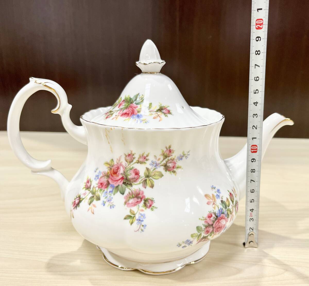 蘇さ2(SY1072) Royal Albert ロイヤルアルバート モスローズ MOSS ROSE セット プレート 他 中古品 100サイズの画像8