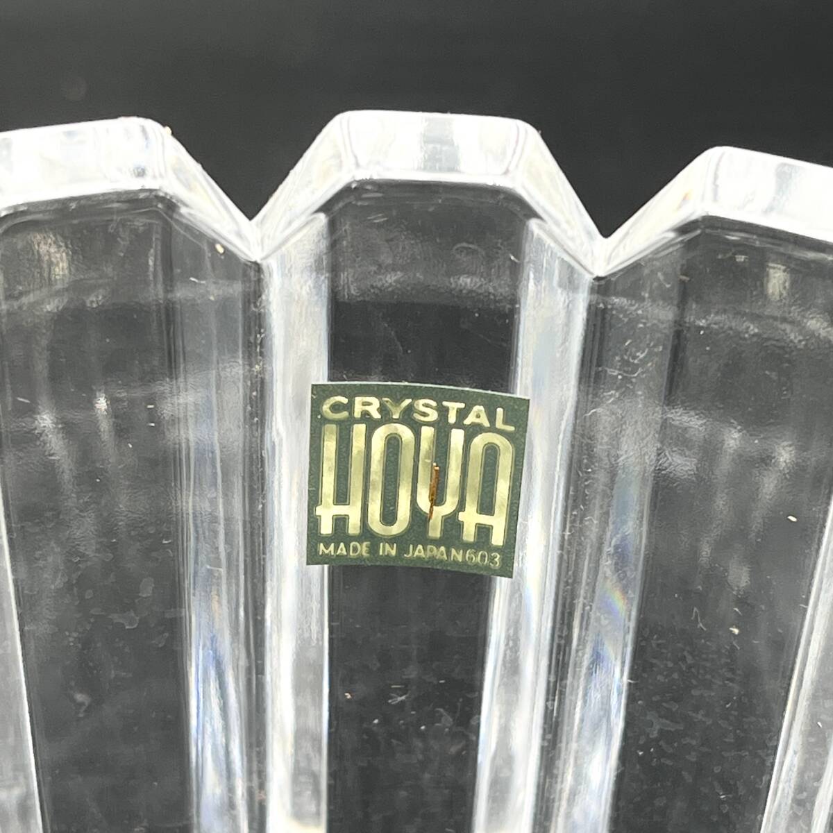 蘇さ(PEY154) 洋食器 HOYA CRYSTAL 保谷 クリスタル 皿 ボウル 5点セット 中古品 100サイズの画像5