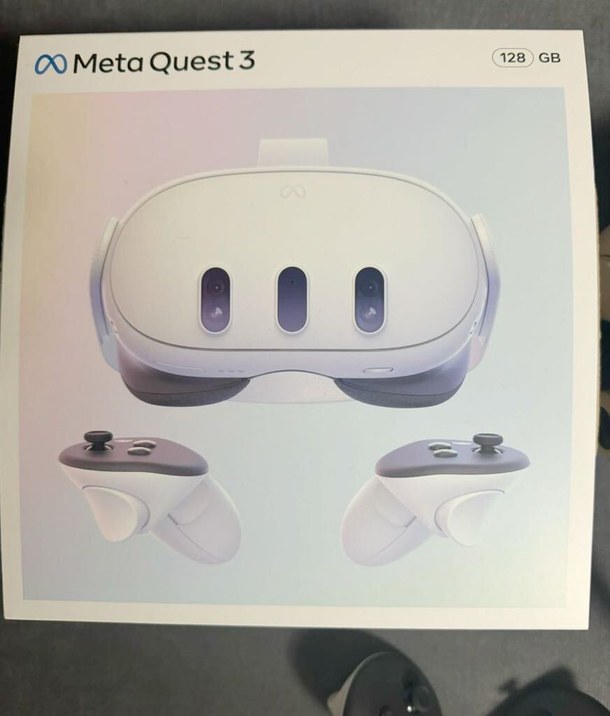 Meta Quest3 128GB Oculus 中古 バッテリーストラップ付きの画像1