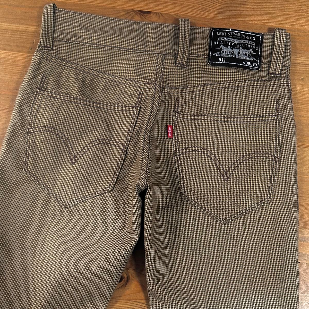 Levi's リーバイス 511 SLIM 千鳥柄 ワークパンツ 5ポケット