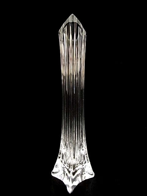 h0912 S LOUIS サンルイ クリスタル フランス製 花瓶 一輪挿しの画像3