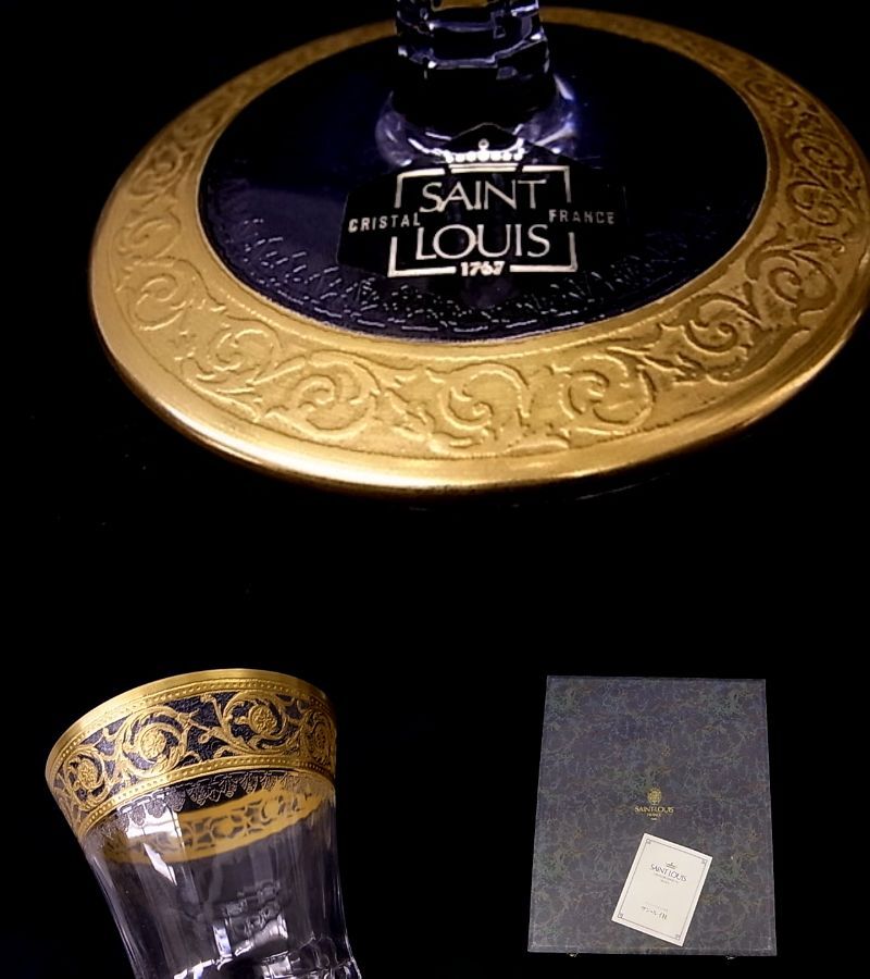 h0901 SAINT LOUIS солнечный Louis золотая краска crystal sisru балка gun ti- бокал для вина 6 покупатель оригинальная коробка 