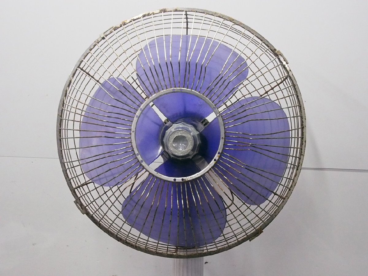 ☆【2K0322-14】 TOSHIBA 東芝 扇風機 H-35DA 100V ELECTRIC FAN Suiren 昭和レトロ ジャンク_画像5