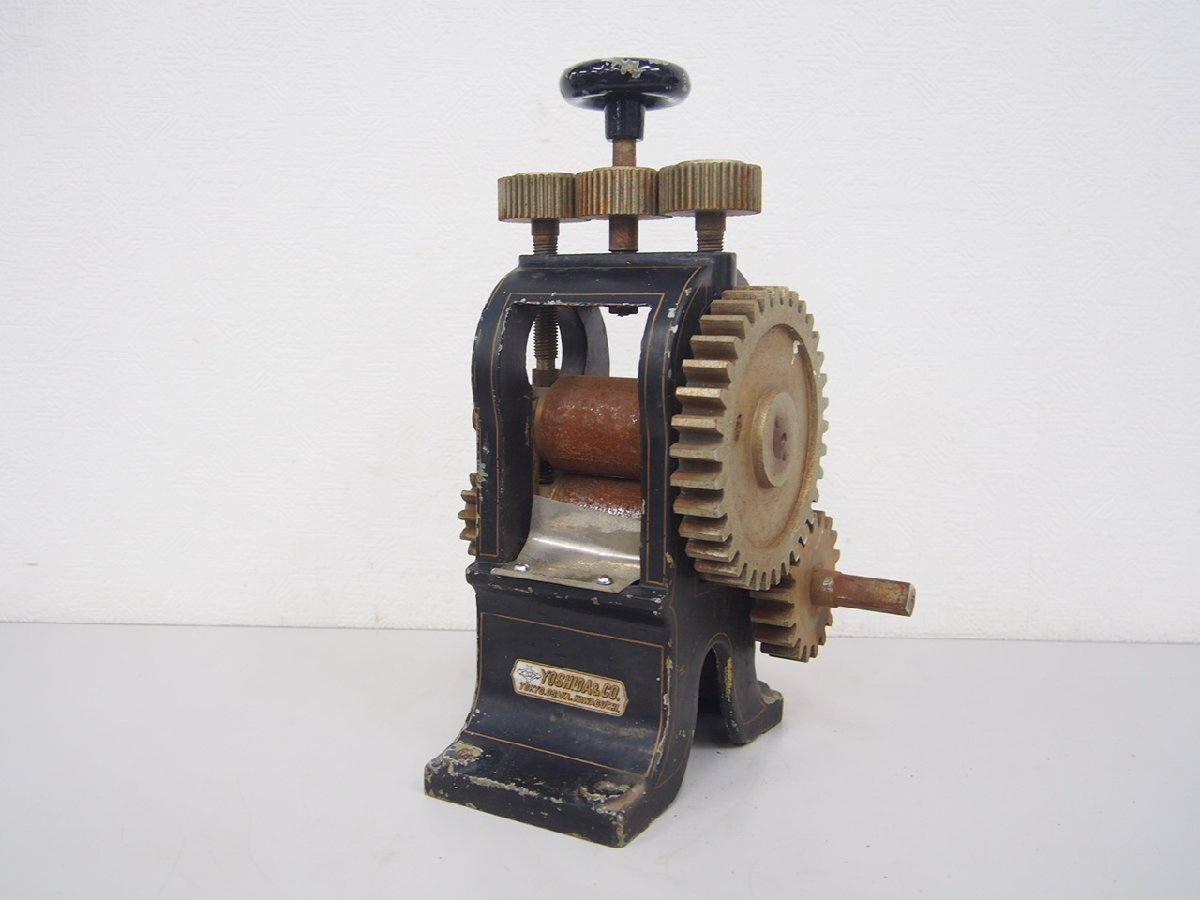 *[1K0322-11] YOSHIDA&CO. engraving roller pressure . machine metalworking roller width approximately 70mm diameter approximately 55mm present condition goods 