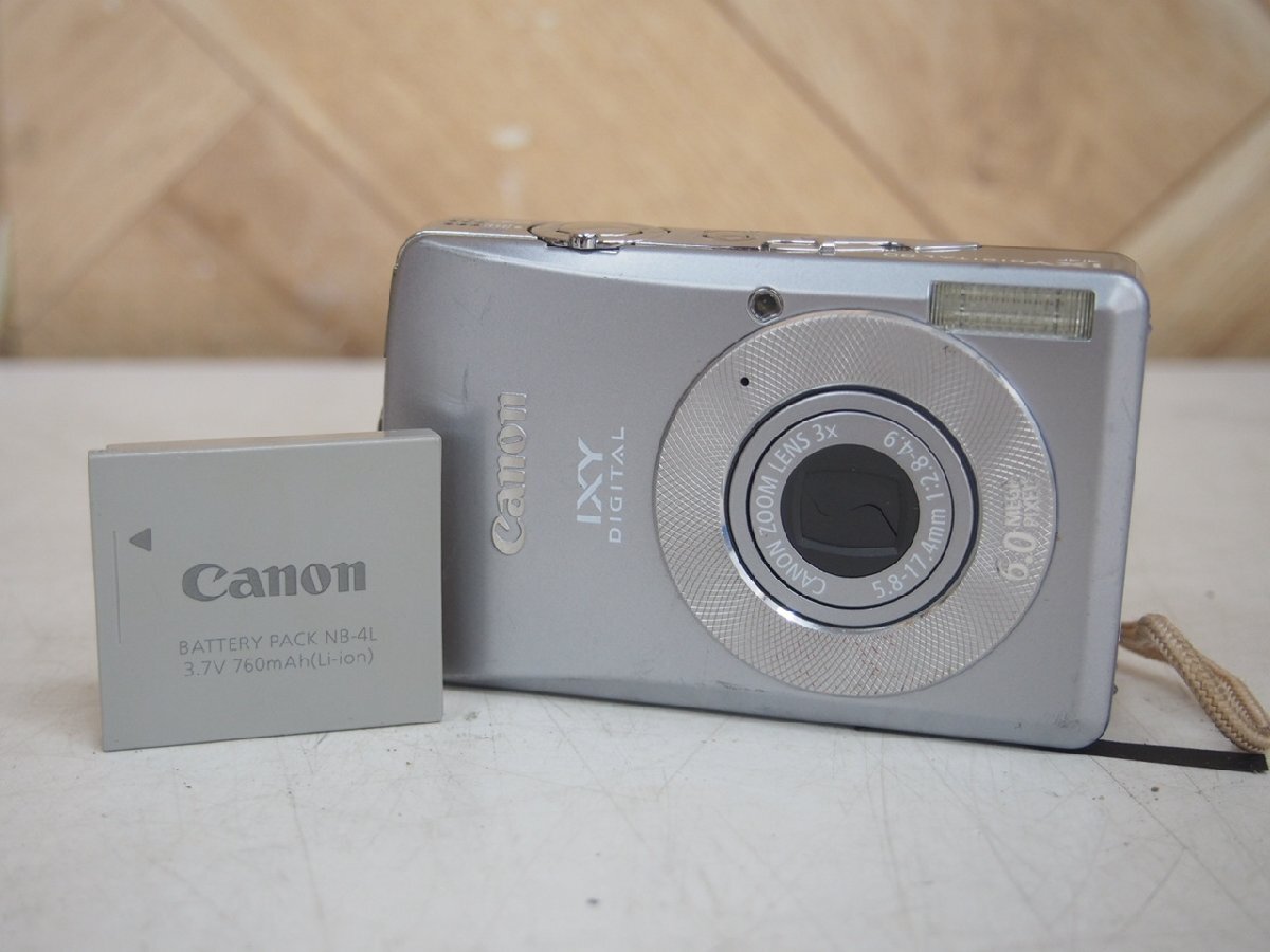 ☆【1H0404-22】 Canon キャノン コンパクトデジタルカメラ PC1147 IXY DIGITAL 80 6.0MEGA PIXELS 5.8-17.4mm 1:2.8-4.9 ジャンクの画像1