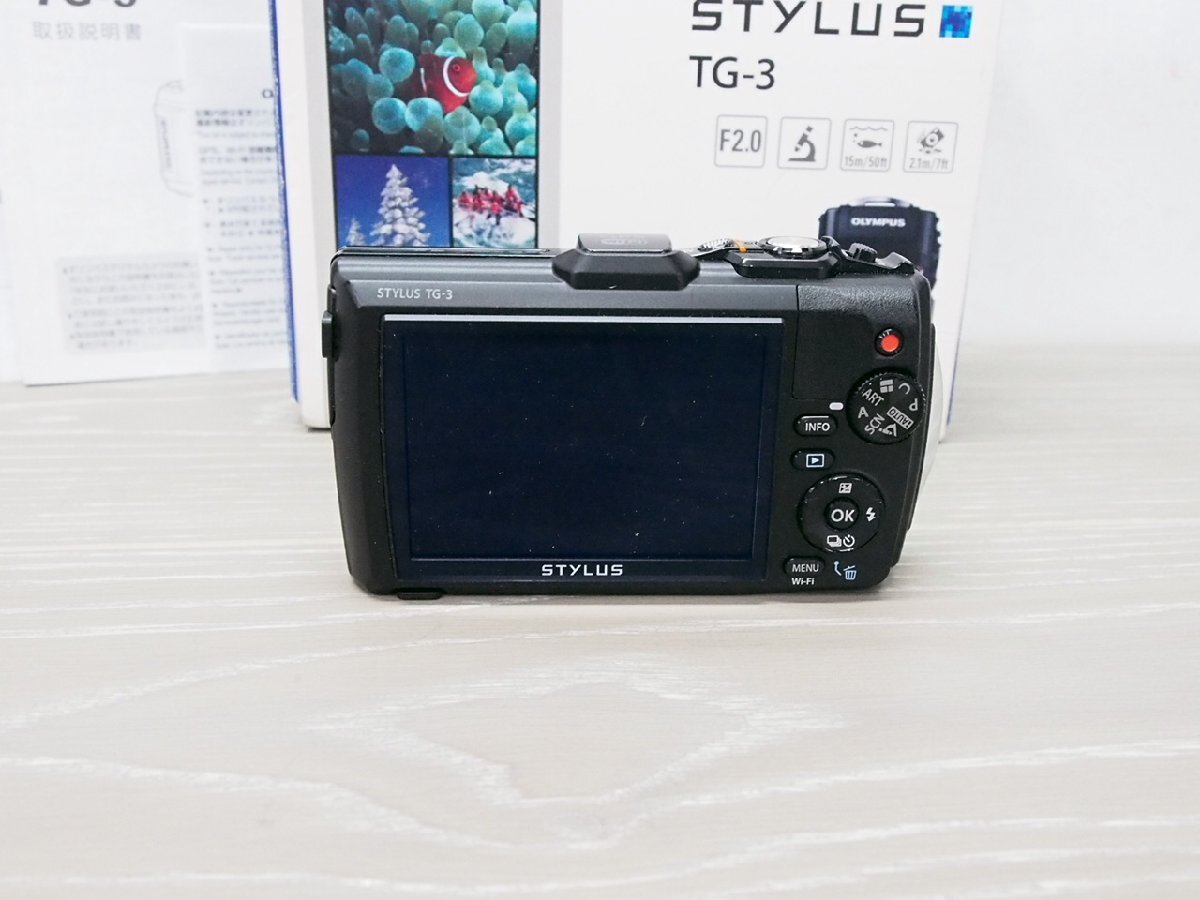 ☆【2K0403-8】 OLYMPUS オリンパス デジタルカメラ STYLUS Tough TG-3 箱、取扱説明書付き バッテリーなし 4.5-18.0mm 1:2.0-4.9 現状品の画像3