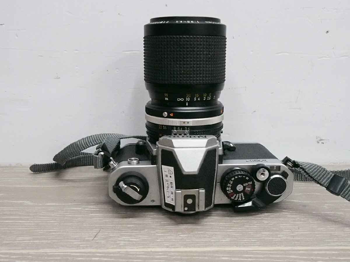 ☆【1H0401-8】 Nikon ニコン フィルムカメラ FM2 レンズキャップ付き 35～105mm 1:1.35～4.5 ジャンクの画像7