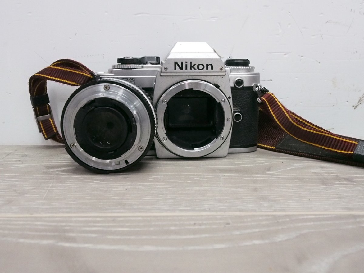 ☆【1H0401-12】 Nikon ニコン フィルムカメラ FG フィルター付き 50mm 1:1.8 ジャンク_画像10