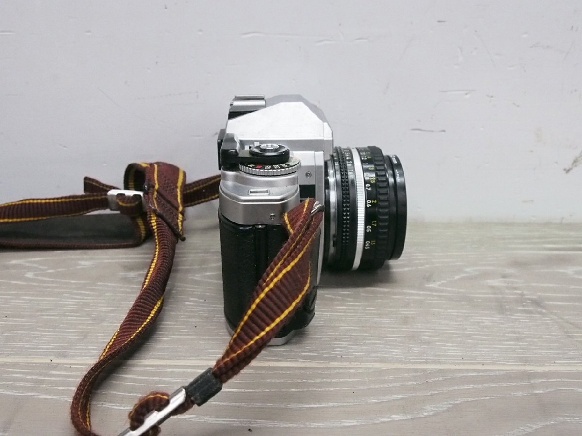 ☆【1H0401-12】 Nikon ニコン フィルムカメラ FG フィルター付き 50mm 1:1.8 ジャンク_画像6