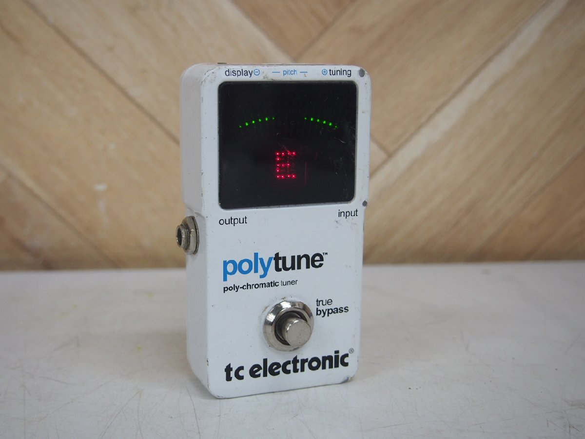 ☆【1H0405-11】 tc electronic ティーシーエレクトロニック エフェクター polytune 現状品_画像1