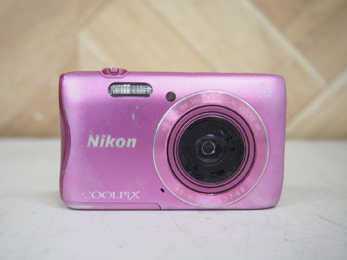 ☆【2R0417-17】 Nikon ニコン コンパクトデジタルカメラ S3700 COOLPIX 4.5-36.0mm 1:3.7-6.6 ジャンクの画像2