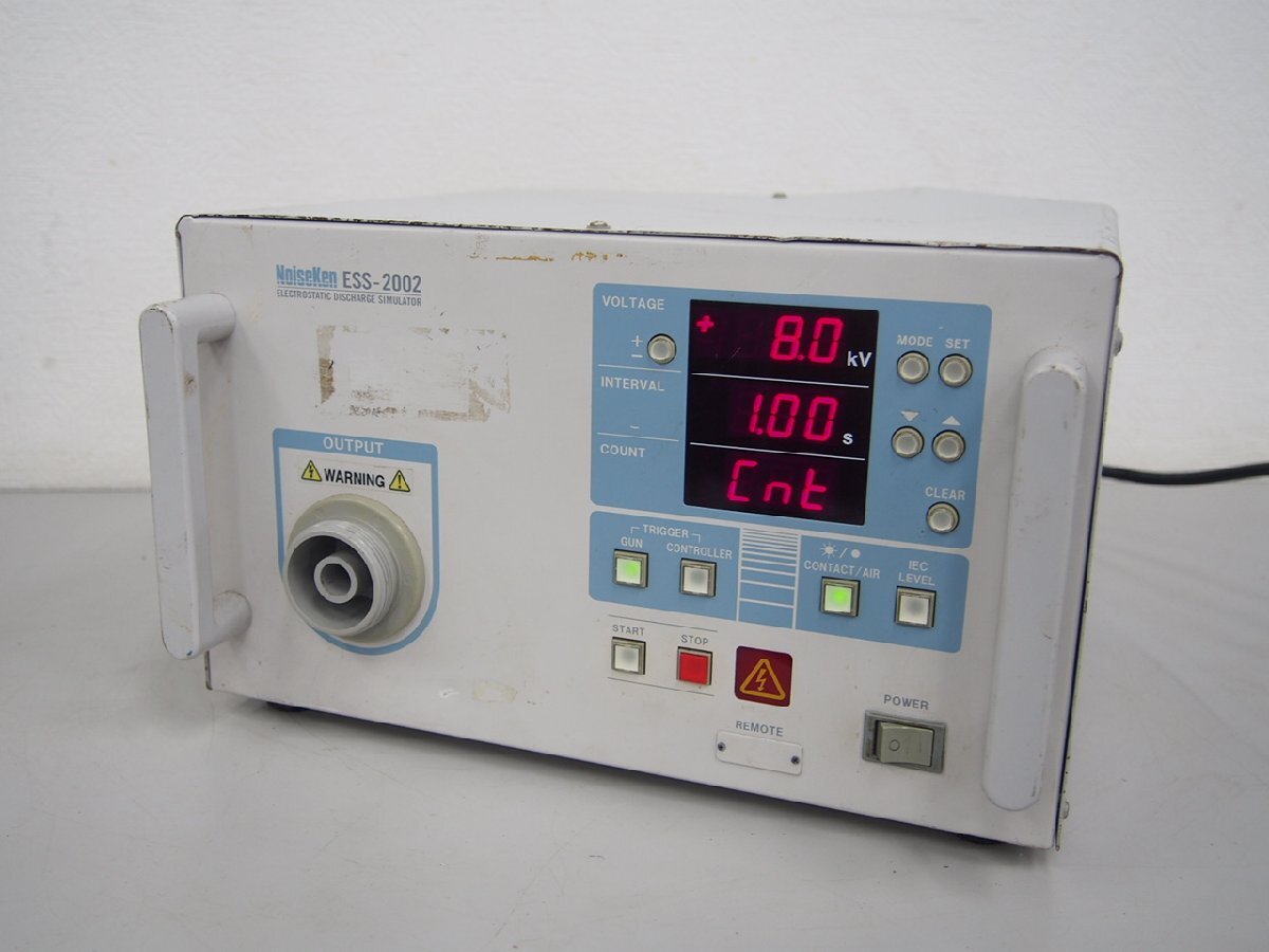 ☆【3R0422-3】 NoiseKen ノイズ研究所 Electrostatic Discharge Simulator EDSシミュレータ ESS-2002 現状品_画像1