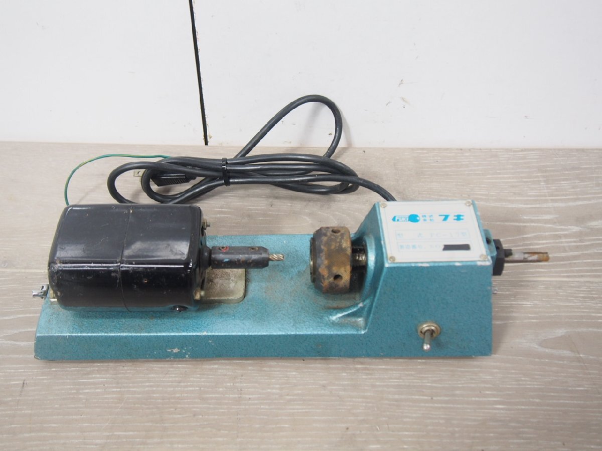 *[2R0422-9] FUKIfki key machine . key . made machine FU-17 type 100V Junk 