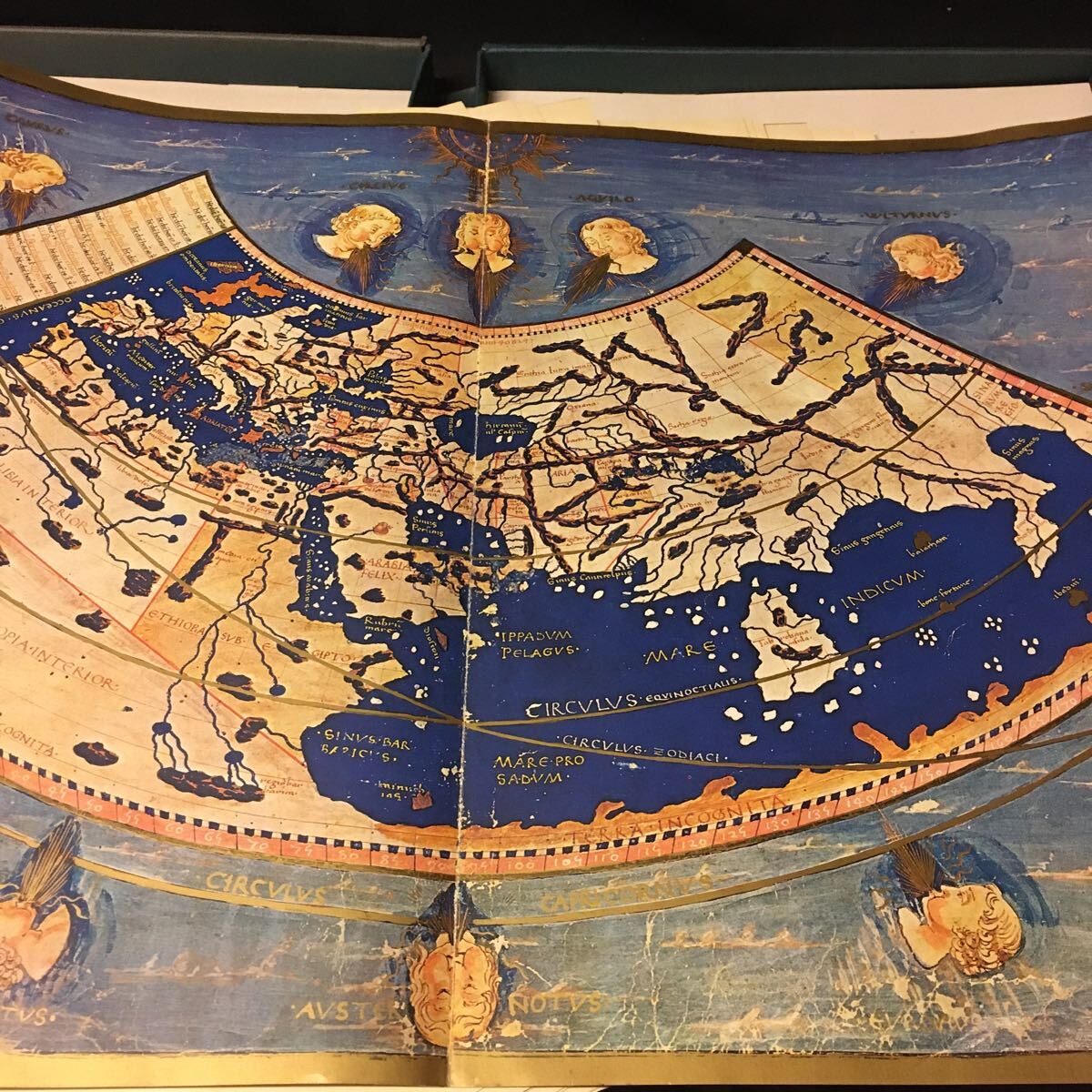 　　「プトレマイオス世界図」　岩波書店　大判　古地図　地理　西洋　アジア