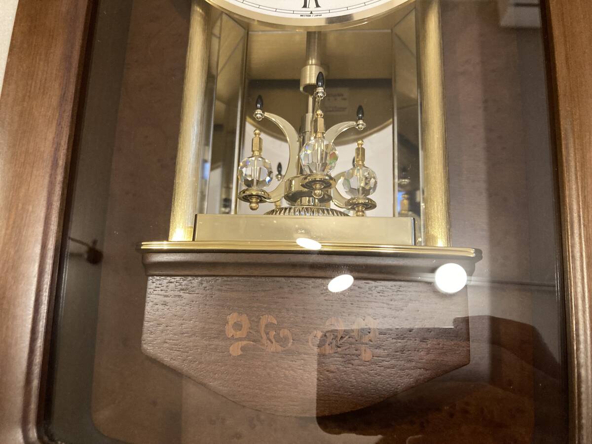 QE2 Queen Elizabeth2 クイーンエリザベス2 木枠 時報 掛け時計 リズム rhythm 柱時計の画像3