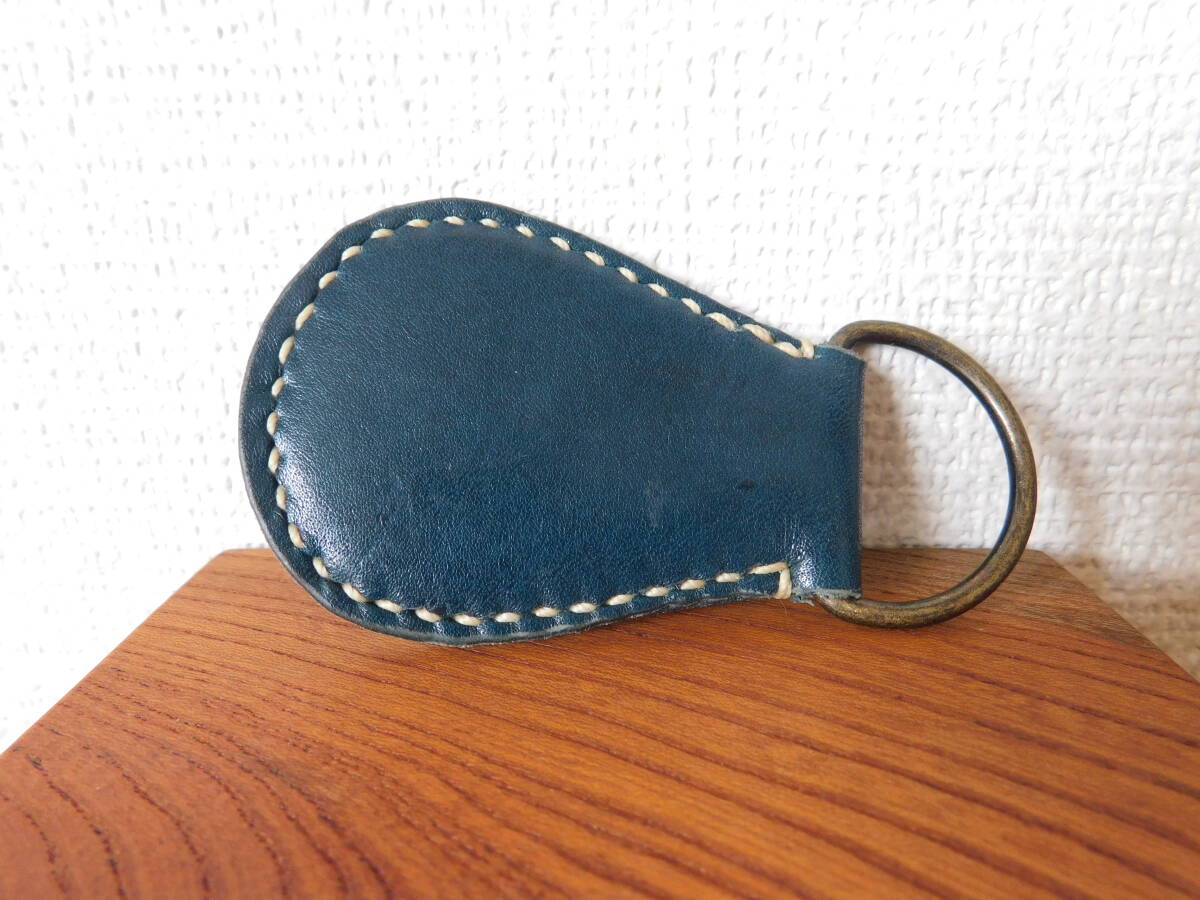 # leather craft original leather | key holder | navy blue color -1| hand made | free shipping 