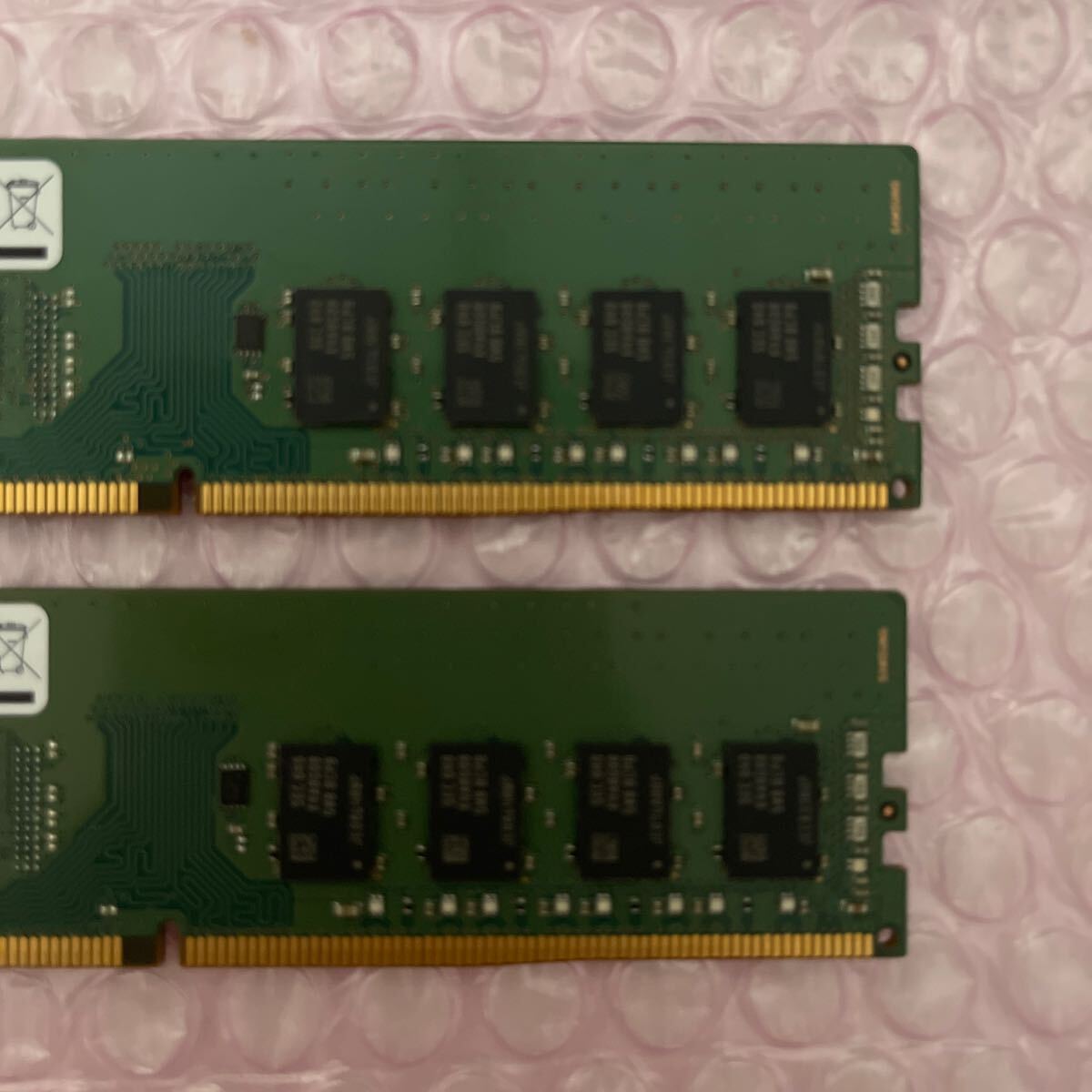 SAMSUNG デスクトップ用メモリ 8GB × 2枚 1Rx8 PC4-2133P-UA1-10 M378A1K43BB1-CPBの画像3