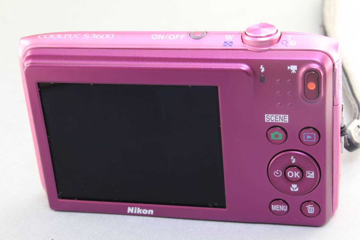 9380円 AB+ (良品) Nikon ニコン COOLPIX S3600 ピンク 初期不良 9380円 AB+ (良品) Nikon ニコン COOLPIX S3600 ピンク 初期不良