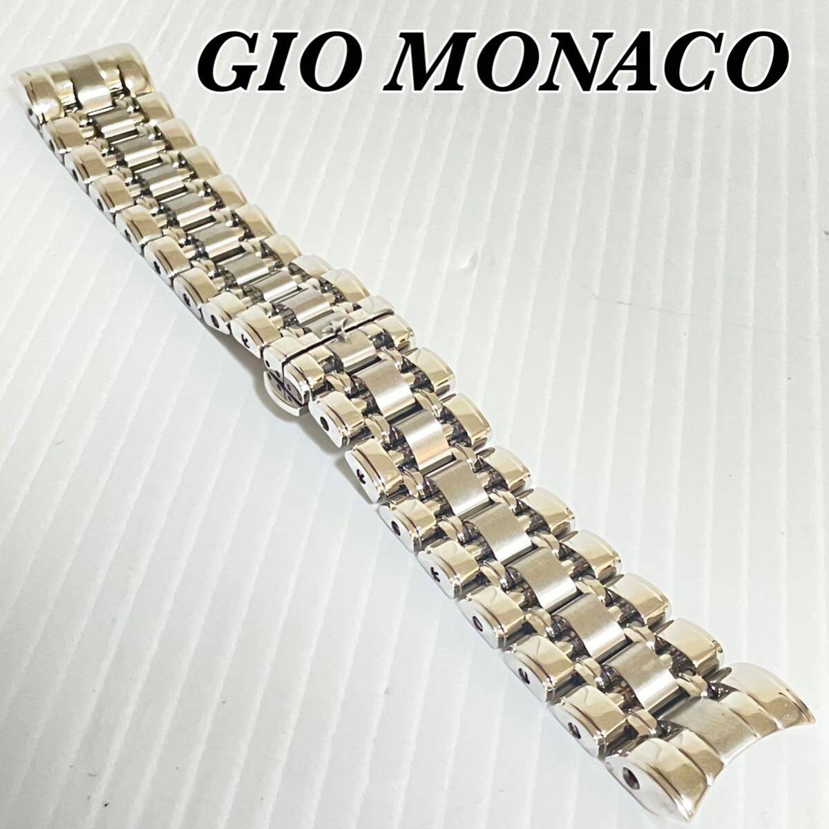 美品 ジオモナコ GIO MONACO ステンレス ベルト ブレス ラグ幅2cm_画像1