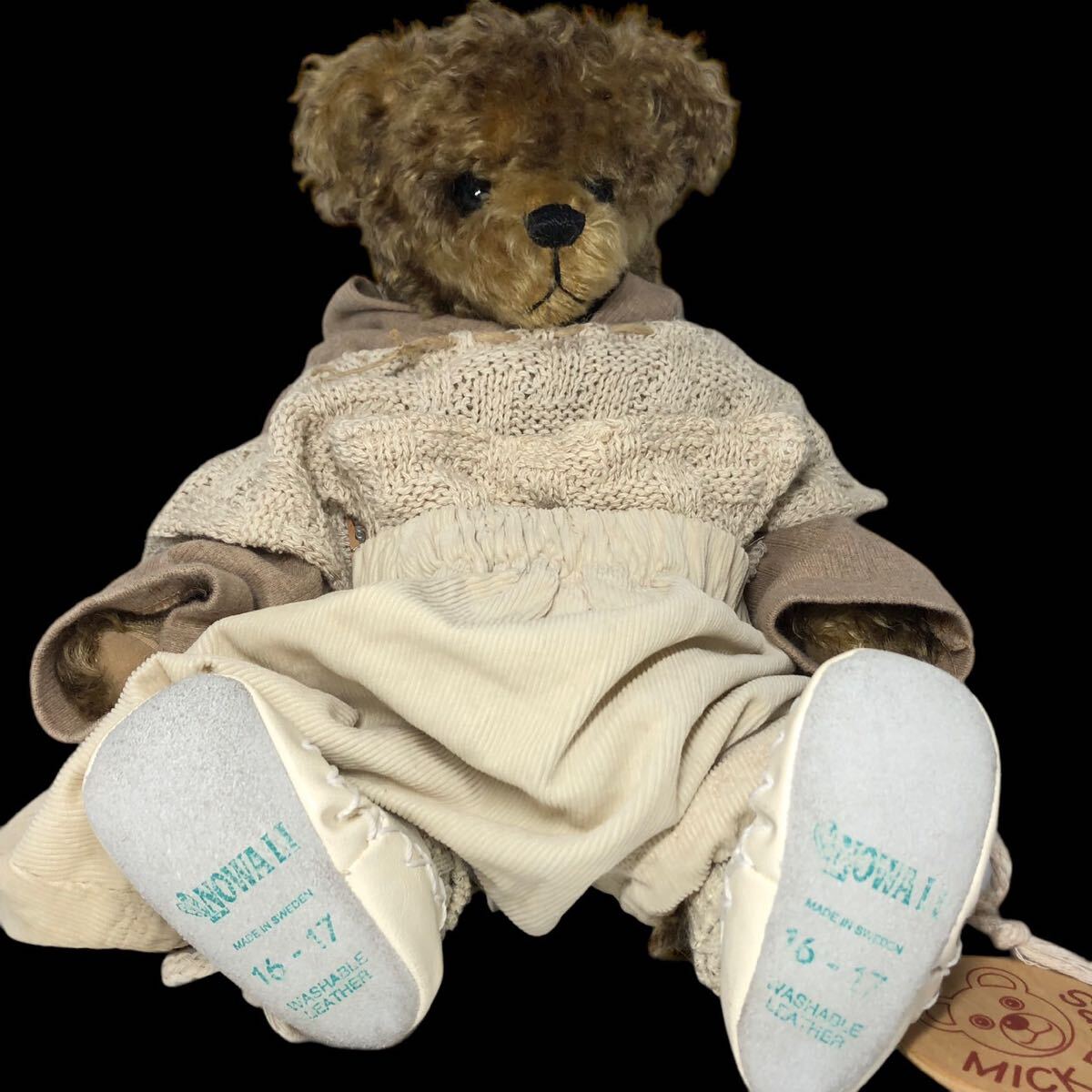テディベア 作家 MICK BEARS N L ベビーベア ぬいぐるみ 人形 検 テディベア 作家 MICK BEARS N L ベビーベア ぬいぐるみ 人形 検
