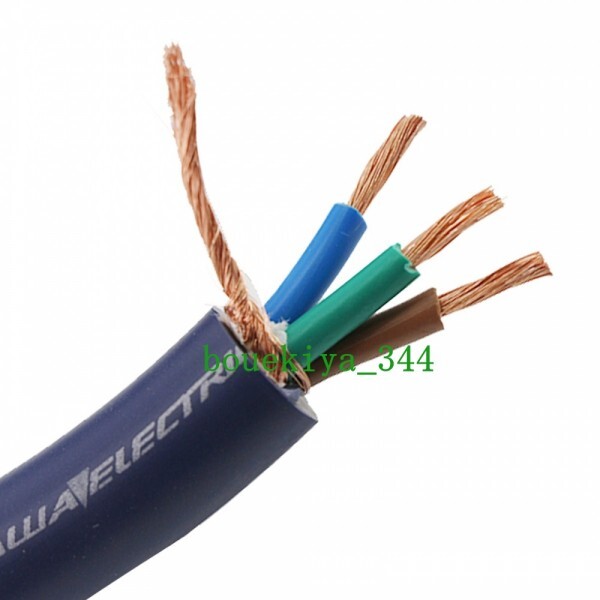 # most low none #FURUTECH( furutech ) high purity copper 5N line material +AUDIO GRADE plug use power supply cable 2.0m# black color # used beautiful goods #