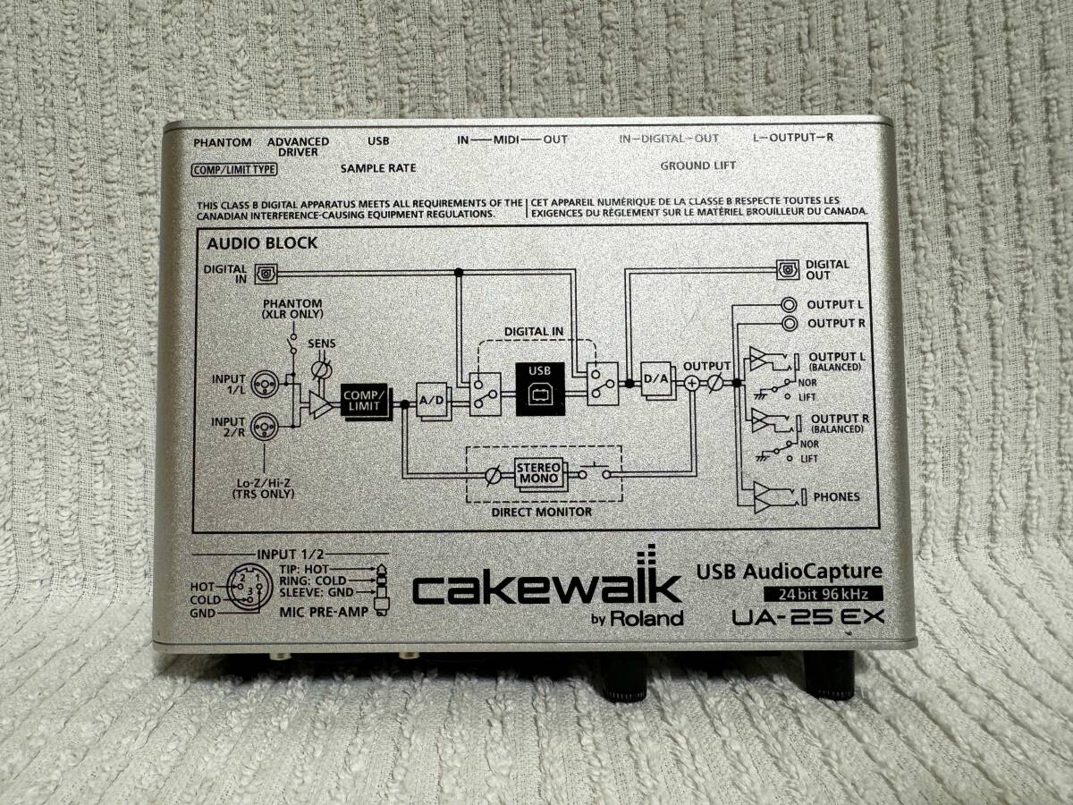 Roland Edirol UA-25 EX Cakewalk USB audio interface 