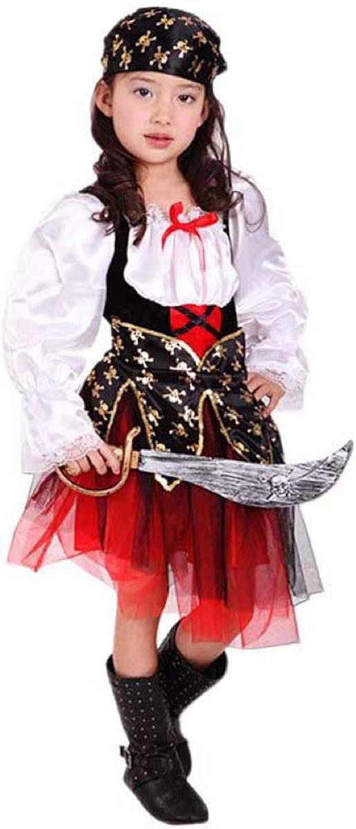 kawaayiコスプレ ハロウィン コスチューム 子供用 女の子 男の子 パイレーツ 海賊 衣装 仮装  (Kタイプ, L)