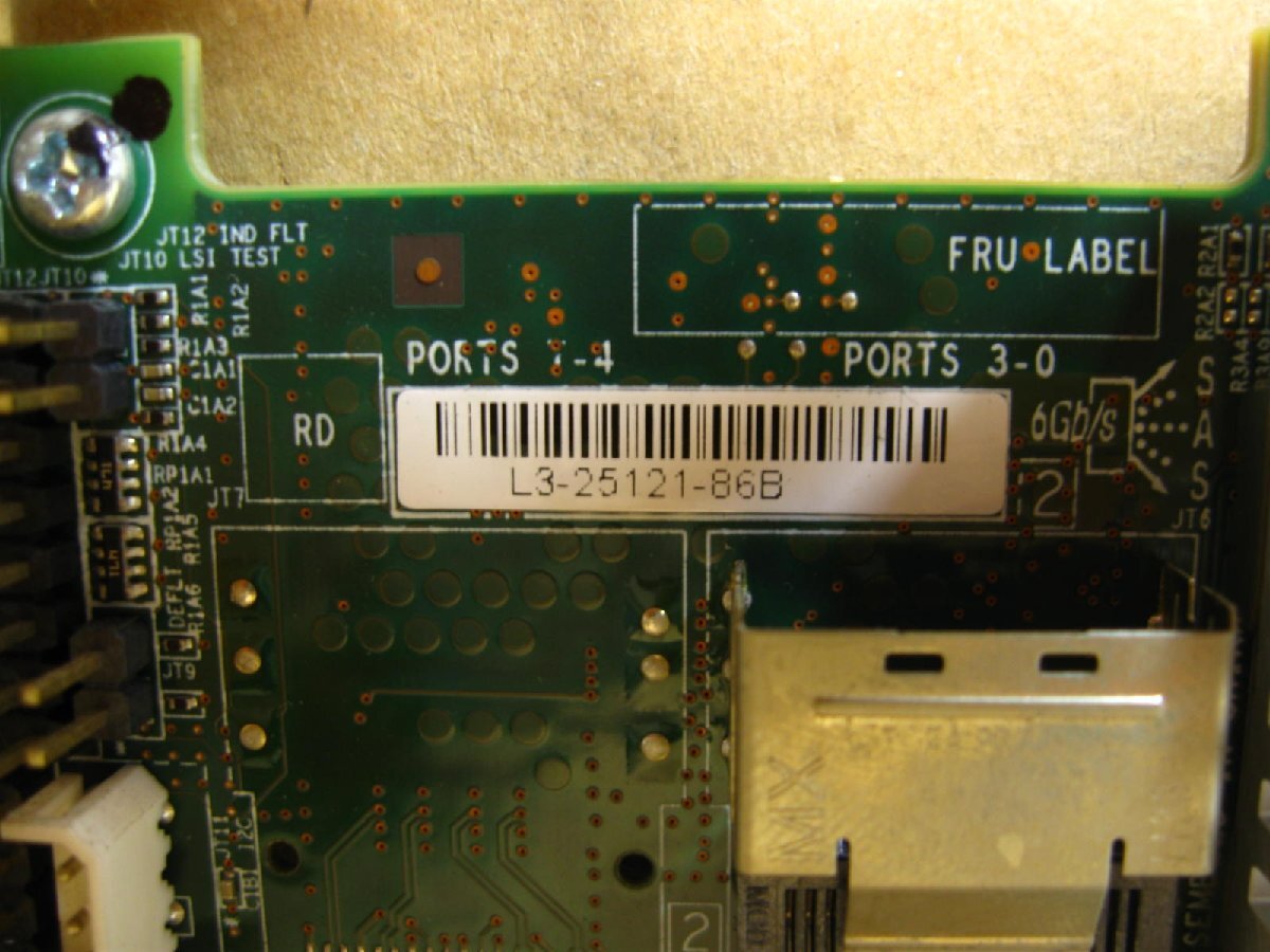 ▽LSI MegaRAID SAS 9260-4i 6Gbps SAS/SATA RAIDコントローラ 512MB PCI-EX 中古 L3-25121-86B_画像6