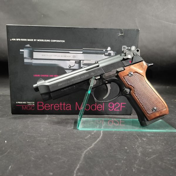 MGC Beretta M92F 固定スライド ガスガン ASGK刻印 長期保管 現状品 u240056の画像1