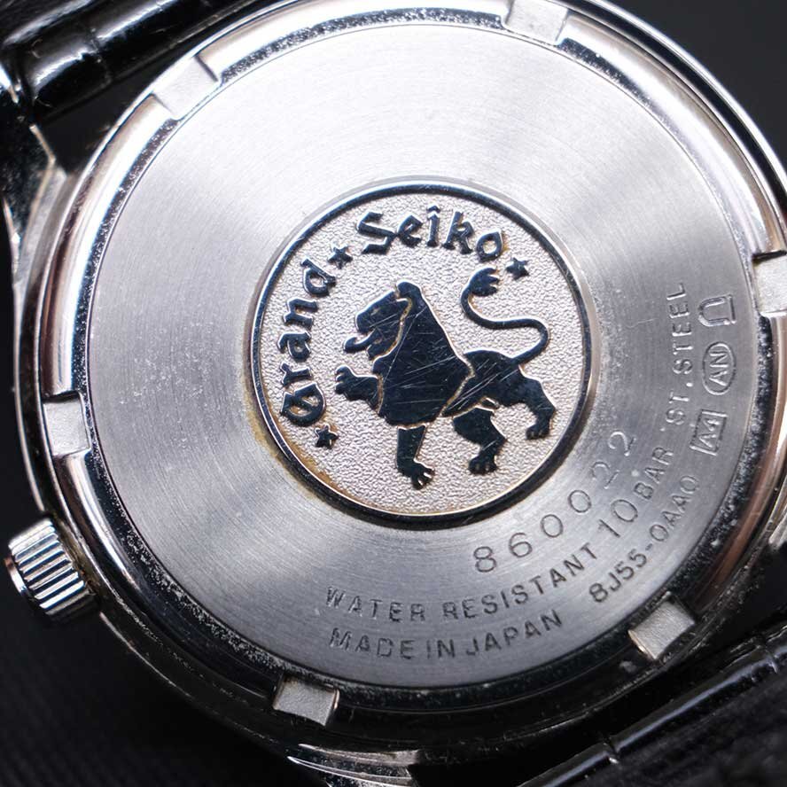 【慈光】2863 グランドセイコー Grand Seiko 8J55-0AA0 電池式 クオーツ メンズ腕時計 稼働品 箱付の画像6