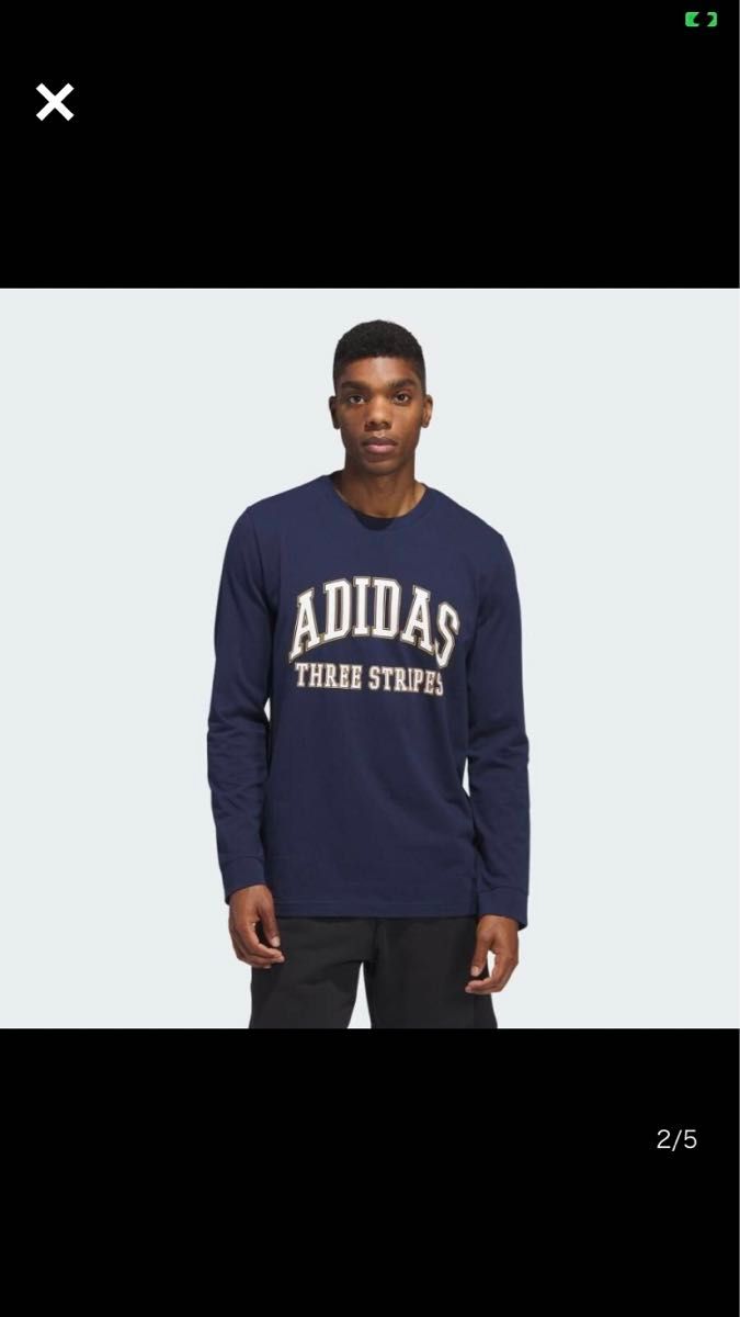 ★アディダス adidas 新品 メンズ TOKYOシティ 長袖 Tシャツ ロンT 紺 XLサイズ [IU2957-XL] 